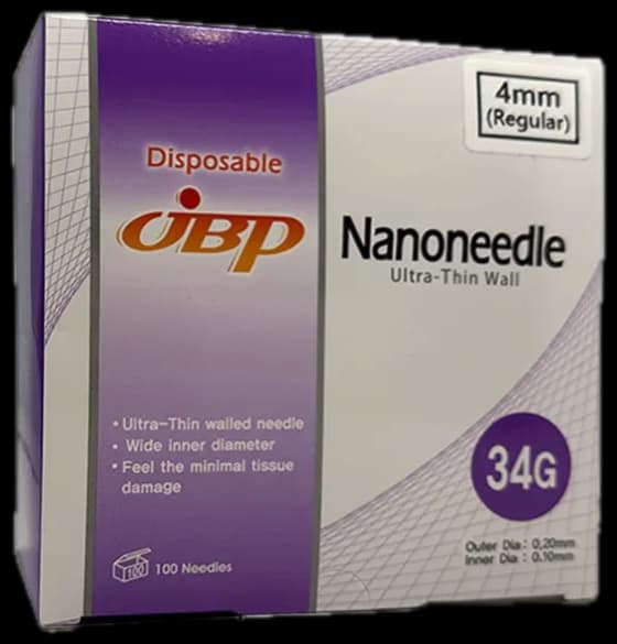 JBP Nanoneedle 34G x 4mm