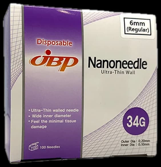 JBP Nanoneedle 34G x 6mm